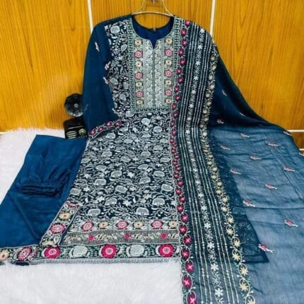 Blue-AnarKoli-Three-Piece