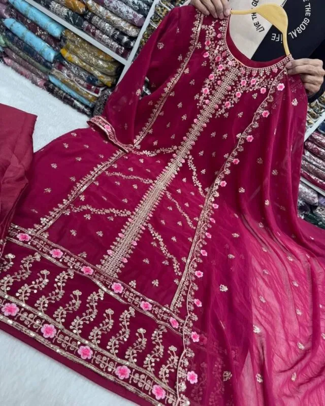 Dragon-Indian-Fox-Georgette-4-Pcs
