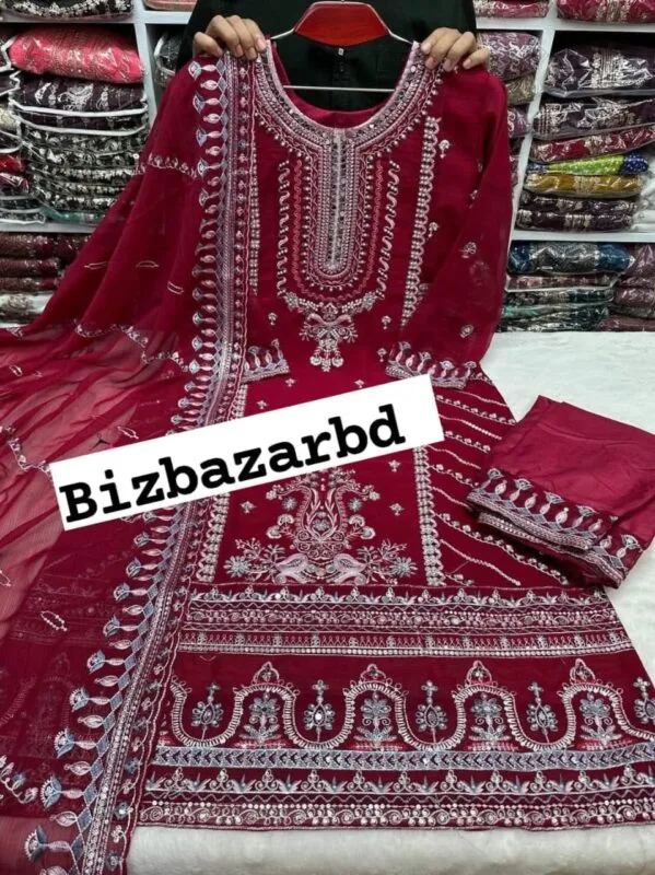 Marron-Indian-Party-Three-Piece