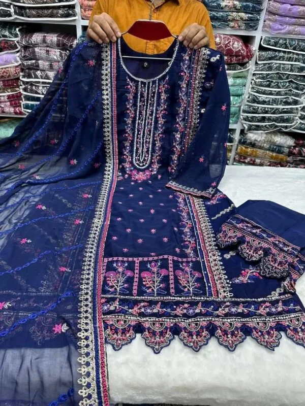 Navy-Blue-Indian-Fox-Georgette-4-Pcs