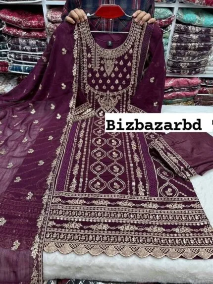 Purple-Latest-Indian-Three-Piece