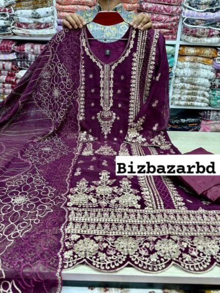 Purple-Outstanding-indian-readymade-three-ps