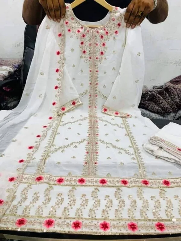 White-Indian-Fox-Georgette-4-Pcs