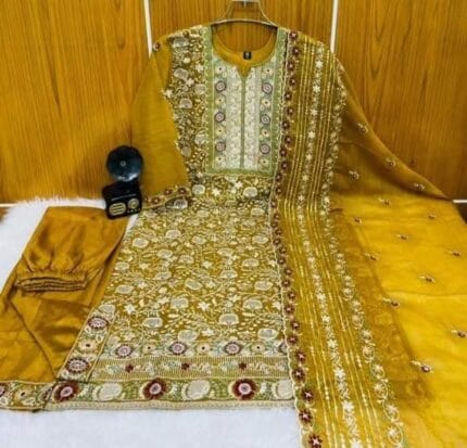 Yellow-AnarKoli-Three-Piece