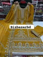 Yellow-Indian-Party-Three-Piece