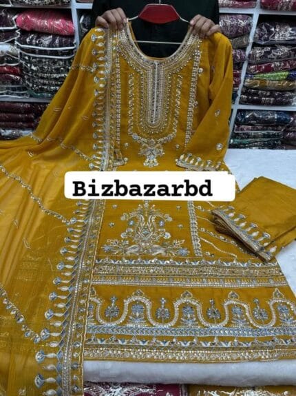 Yellow-Indian-Party-Three-Piece