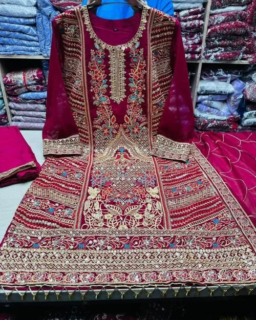 Affordable Indian Georgette 4 Pcs - Image 3