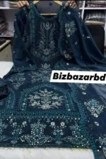 Ready Luxury Sifon Georgette sequence work 3 Pcs - Image 3