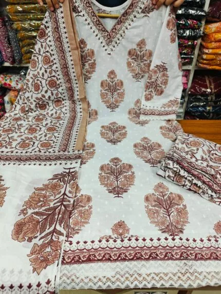 Comfortable Cotton Three Piece