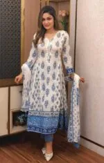 Cotton Long Gown Kurti  Dress - Image 2