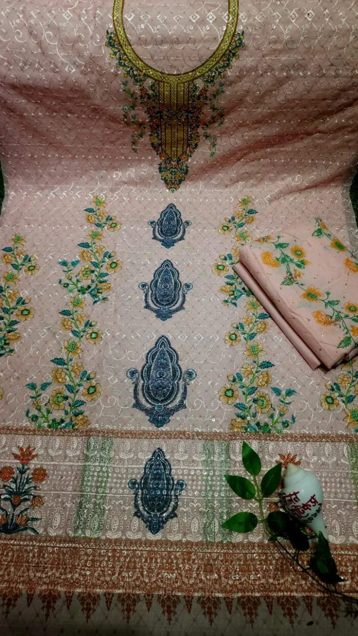 Peach Delhi Boutique Three piece