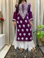 Purple garara 2 pcs