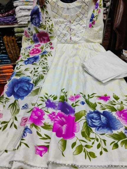 White Cotton Kurti 2