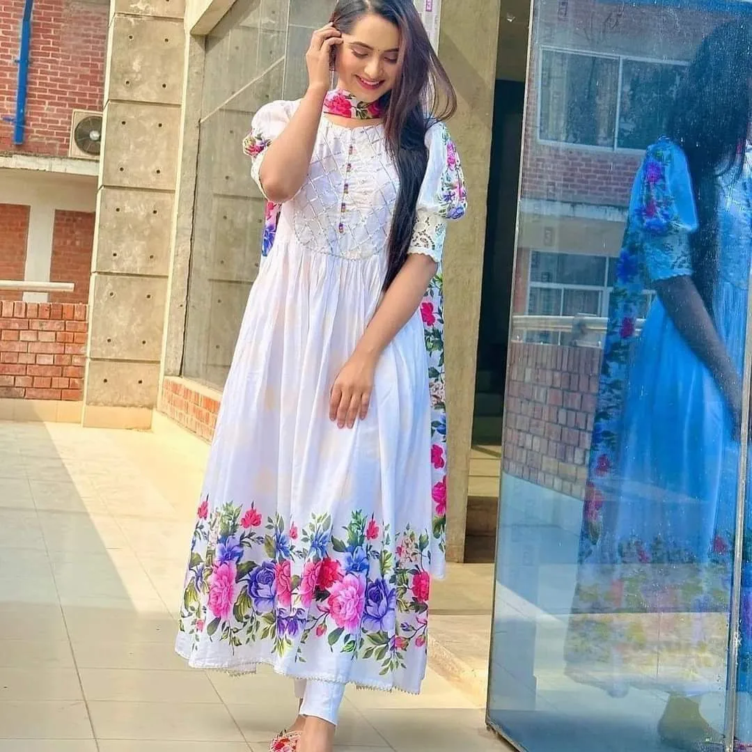 White Cotton Kurti