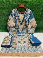Luxury Cotton Sadabahar Three Piece