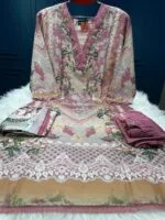 Luxury Cotton Sadabahar Three Piece - Image 2