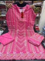 Original Pakistani Jom Jom Swiss Cotton stitched Three Pieces