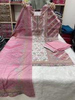 Jom Jom Swiss Cotton stitched Three Pieces