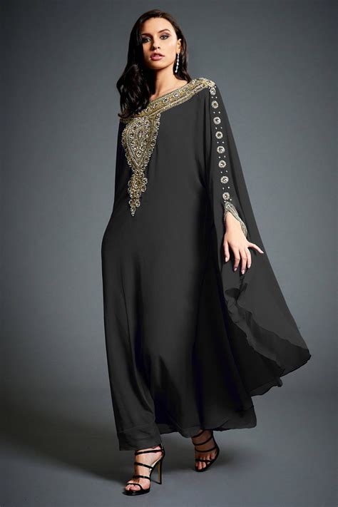 Black Designer Kaftan for Women