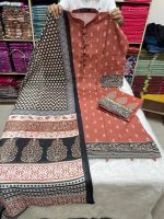 Premium Pink Swiss Cotton Stitched Three Piece for Women - Image 3