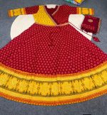 Maroon Ethnic Printed Swiss Cotton Three Piece