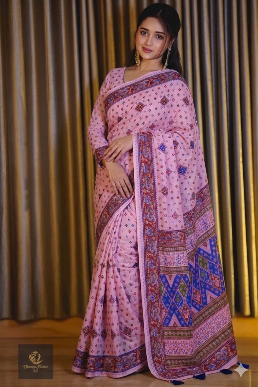 WhatsApp Image 2026-07-16 at 11.17.24 PM Premium Ethnic Printed Soft Cotton Saree for Women - Image 1
