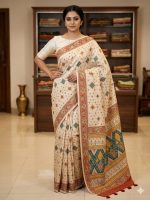 Ethnic Printed Soft Cotton Saree