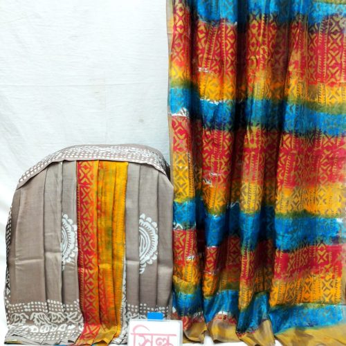 Premium Batik Silk Printed Saree for Women