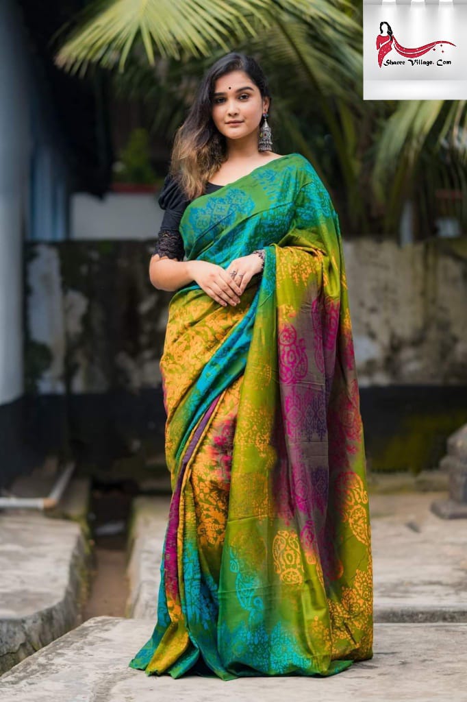Premium VIP Tuli Silk Printed Saree for Women