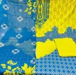Premium Digital Printed Unstitched Three Piece with elegant floral and ethnic prints, soft breathable fabric, matching printed orna, and matching bottom fabric. Perfect for casual wear, office, festivals, and special occasions.