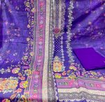 Premium Digital Printed Unstitched Three Piece with elegant floral and ethnic prints, soft breathable fabric, matching printed orna, and matching bottom fabric. Perfect for casual wear, office, festivals, and special occasions.