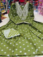 Elegant Premium Embroidered Cotton 2 Piece Dress for Women - Image 5