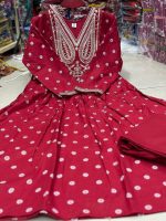 Elegant Premium Embroidered Cotton 2 Piece Dress for Women - Image 6