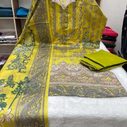 Exclusive Jom Jom A+grade Switch Cotton Skin Print High Quality Three Piece For Women -Dress For Girls - 3 Pice Dress - exclusive Jom Jom A+grade switch Cotton Skin Print High Quality Three Piece For Women -Dress For Girls – 3 Pice Dress