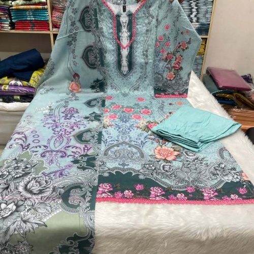 Exclusive Jom Jom A+grade Switch Cotton Skin Print High Quality Three Piece For Women -Dress For Girls - 3 Pice Dress - exclusive Jom Jom A+grade switch Cotton Skin Print High Quality Three Piece For Women -Dress For Girls – 3 Pice Dress