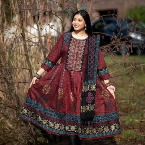 New Anarkali Grown Kurti 2pcs For Women & Girls - New Anarkali grown kurti 2pcs for Women & Girls