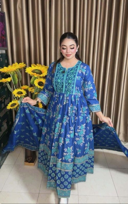 New Anarkali grown kurti 2pcs for Women & Girls