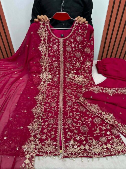 High Quality Embroidery Pakistani Inspired Dress New Stylish Ready Made Party Suit Dress For Women - High Quality Embroidery Pakistani inspired dress New Stylish Ready Made Party Suit Dress for Women
