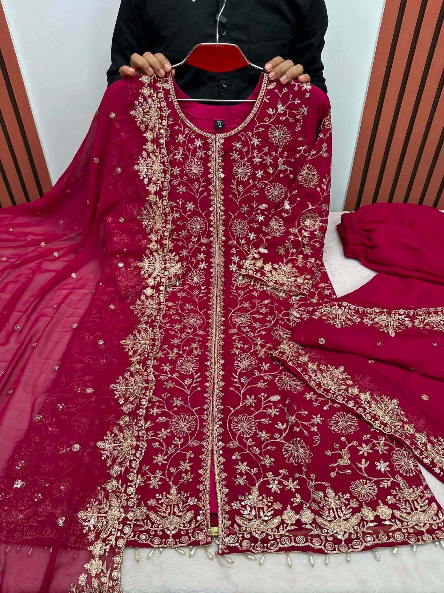 785946827_1352677634588199_8649587449872208681_n High Quality Embroidery Pakistani Inspired Dress New Stylish Ready Made Party Suit Dress For Women - High Quality Embroidery Pakistani inspired dress New Stylish Ready Made Party Suit Dress for Women